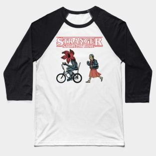 Stranger Stole My Bike Horror Baseball T-Shirt